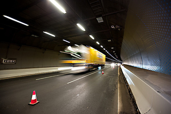 Trucks in Domain Tunnel, Citylink