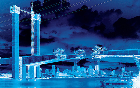 Bolte Bridge under construction