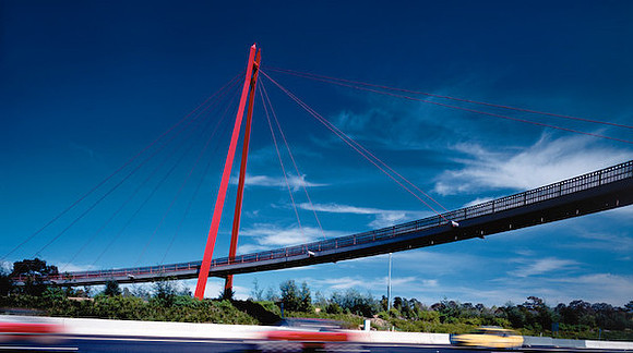 Footbridge on Eastern Freeway