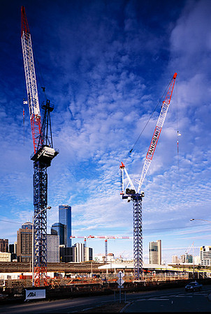 Cranes at Melbourne Docklands