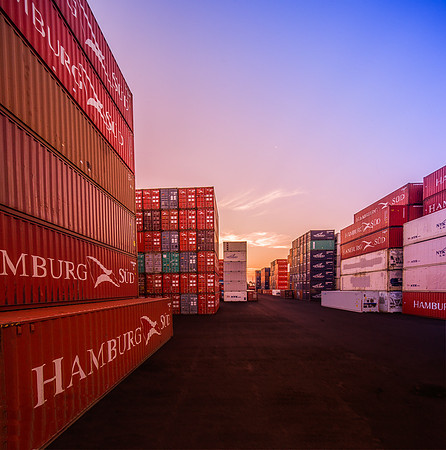 Port Melbourne containers